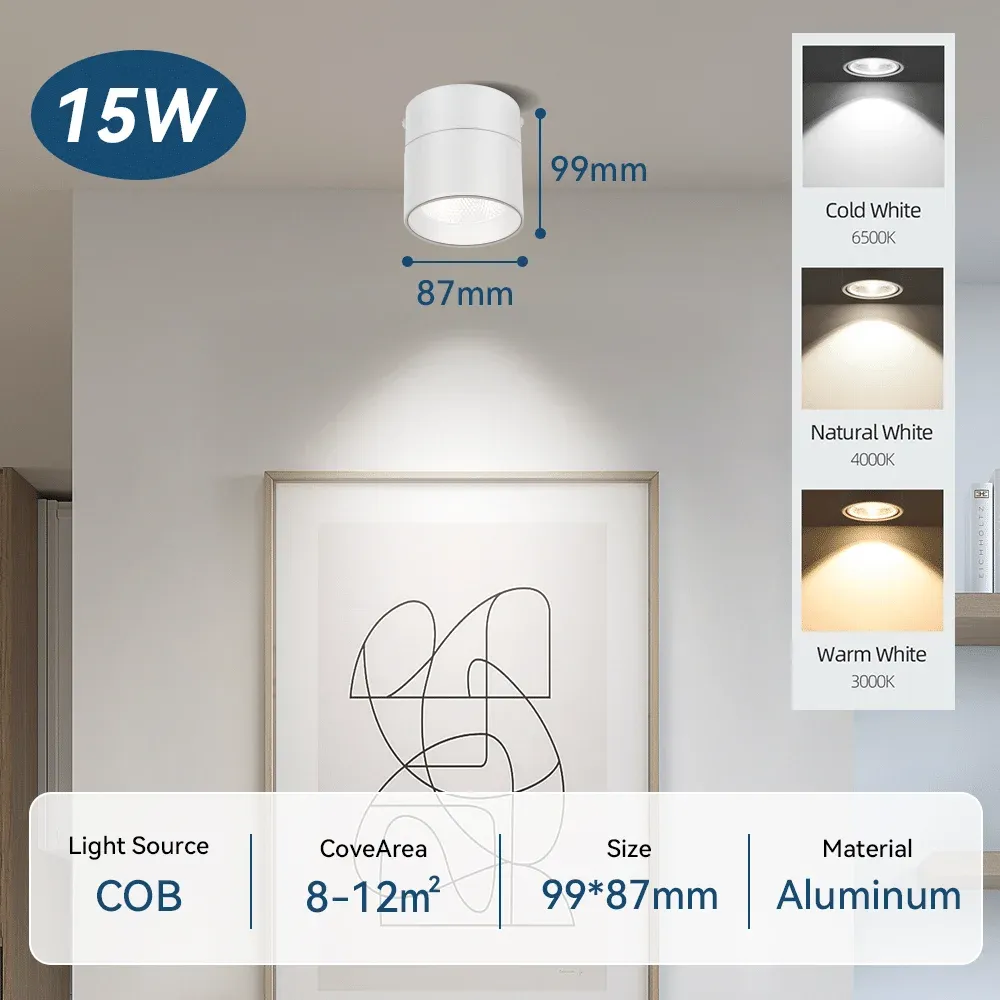 CANMEIJIA LED Surface Mounted Downlight Foldable And Rotatable Spotlight 