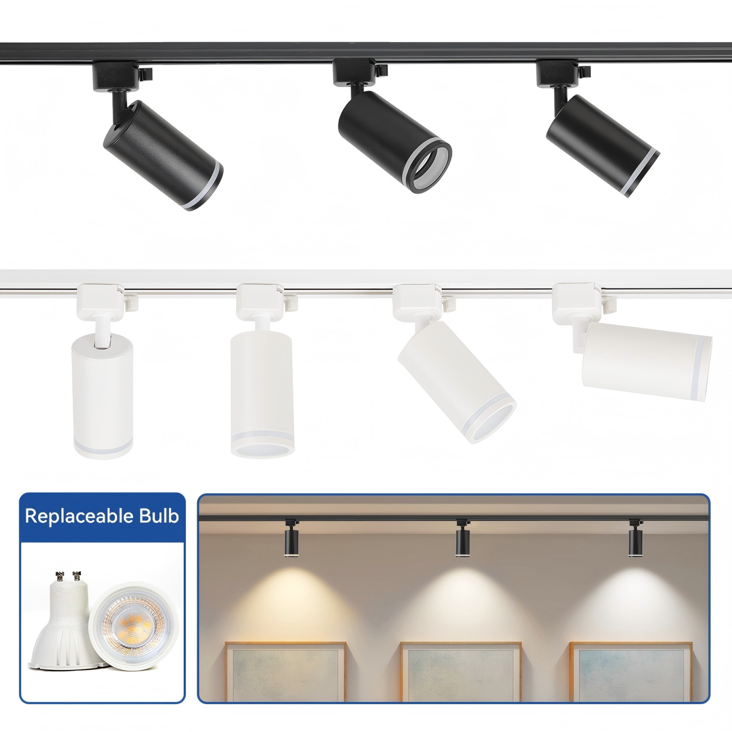 CANMEIJIA GU10 Bulb TrackLight Replacement Bulb 85-265V