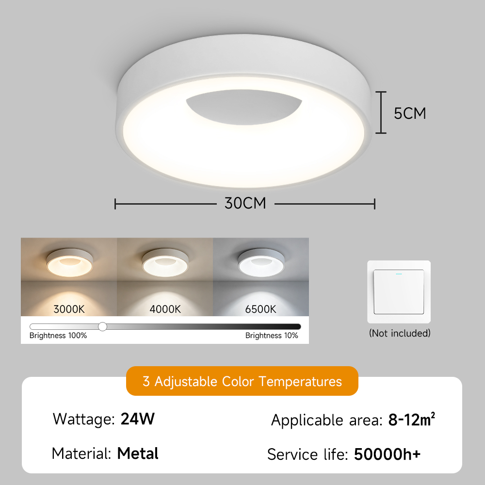 CANMEIJIA Side-lit ceiling light with iron frame