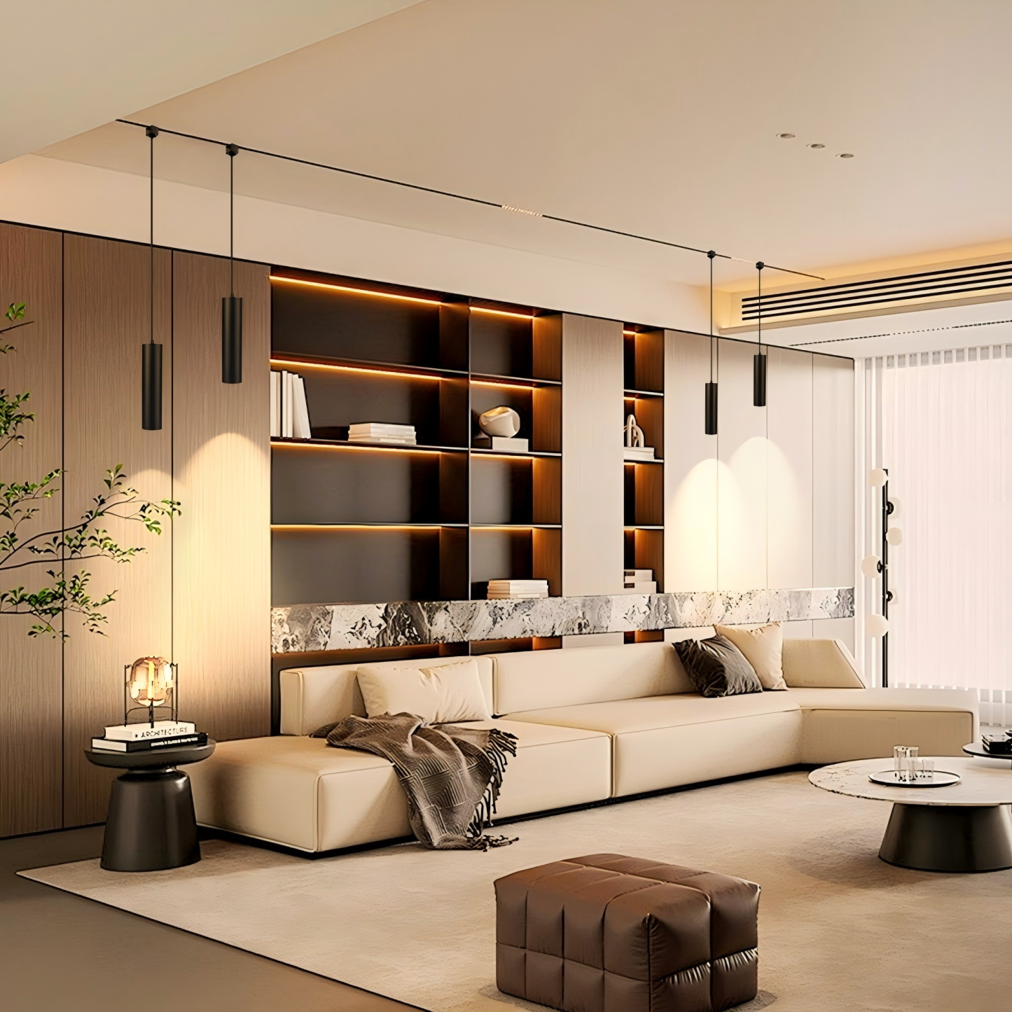 CANMEIJIA Cylinder Pendant Lamp 1-Phase Track 110-265V