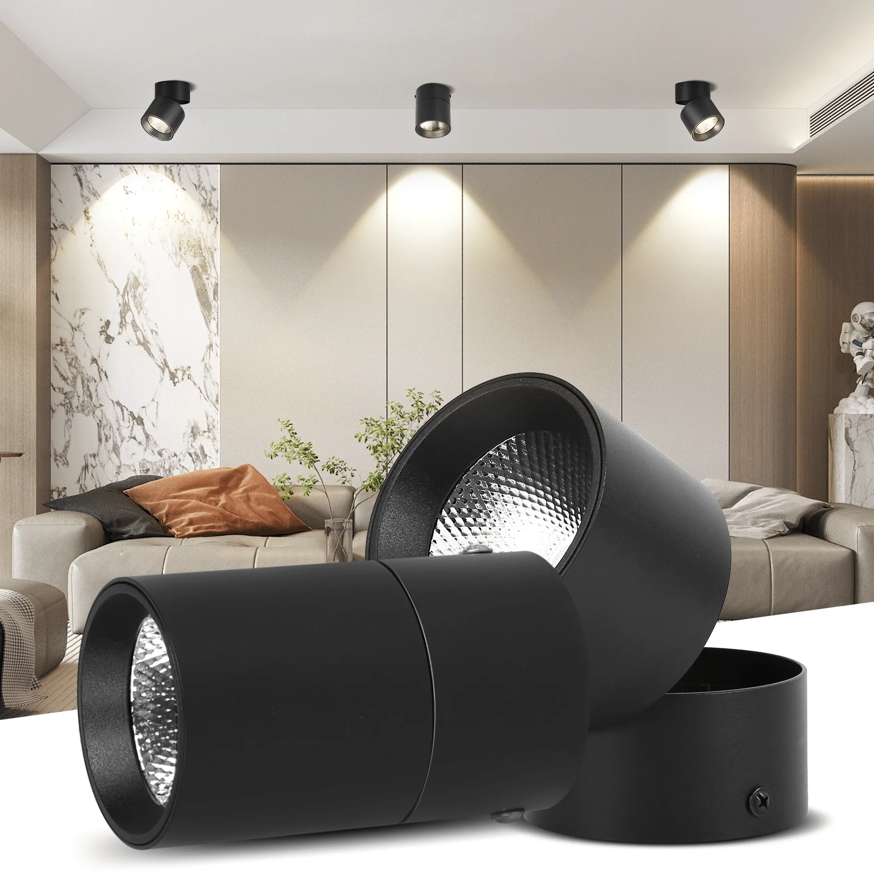 CANMEIJIA LED Surface Mounted Downlight Foldable And Rotatable Spotlight 