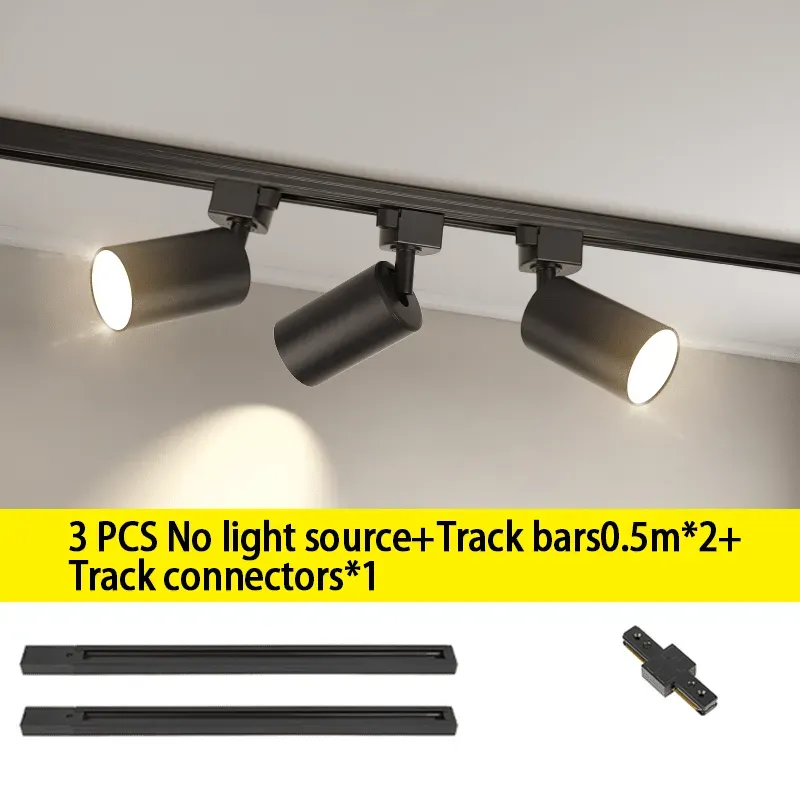 CANMEIJIA LED Gu10 Track Light Adjustable Angle Without Light Source