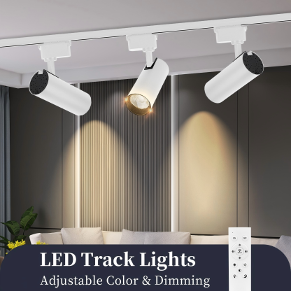 CANMEIJIA LED Track light COB adjustable angle intelligent remote control