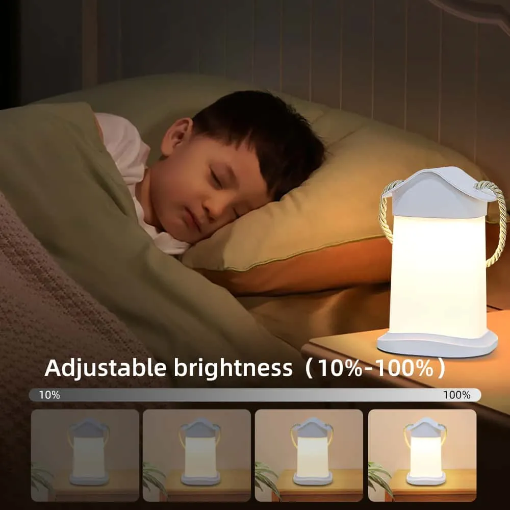 CANMEIJIA  LED Night Light for Kids Room Touch Lamp for Bedroom,Rechargeable Kids Night Light Bedside Lamp