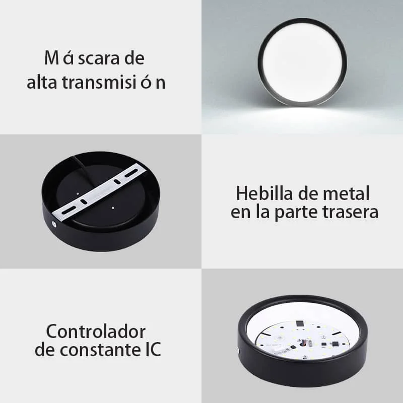 CANMEIJIA  Downlight de superficie redondo de aluminio 25W