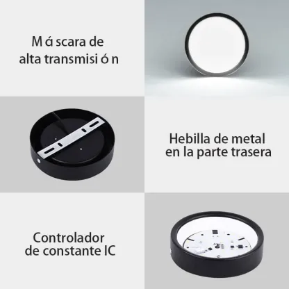CANMEIJIA  Downlight de superficie redondo de aluminio 25W
