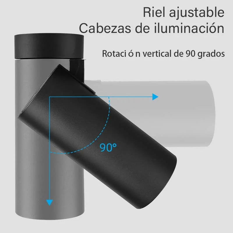 CANMEIJIA Foco de superficie plegable, luz descendente, luz regulable para dormitorio