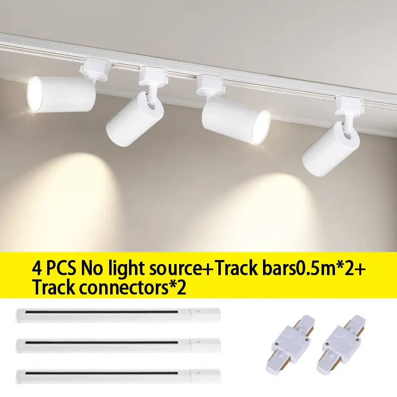 CANMEIJIA LED Gu10 Track Light Adjustable Angle Without Light Source