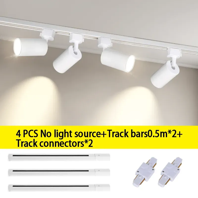 CANMEIJIA LED Gu10 Track Light Adjustable Angle Without Light Source