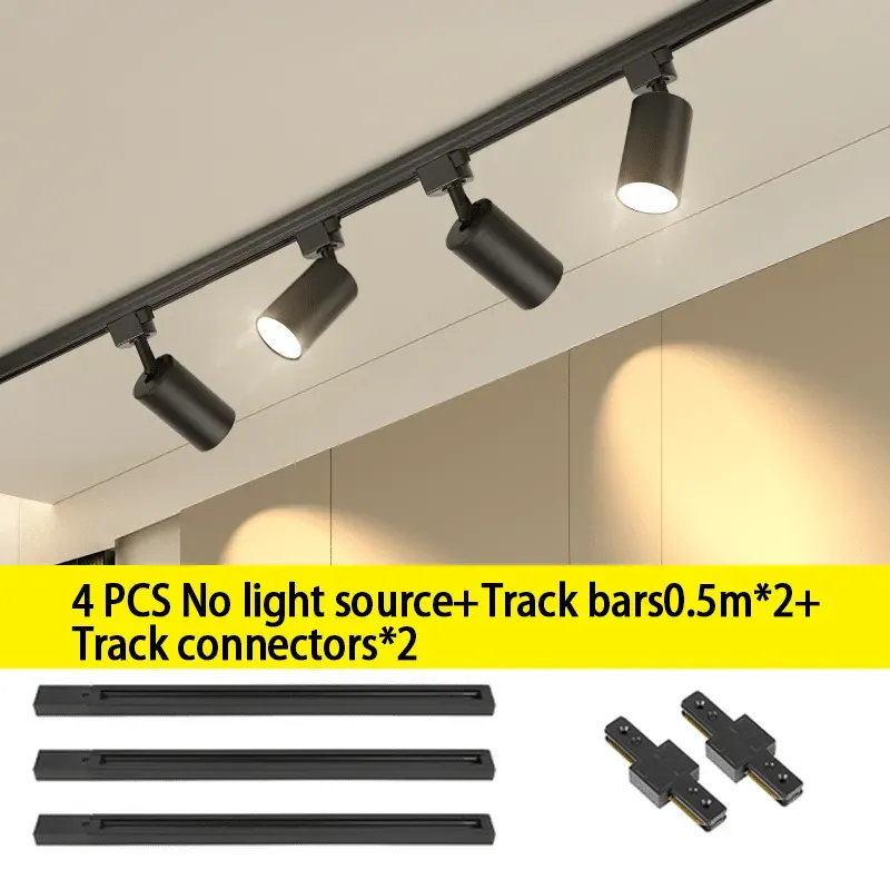 CANMEIJIA LED Gu10 Track Light Adjustable Angle Without Light Source