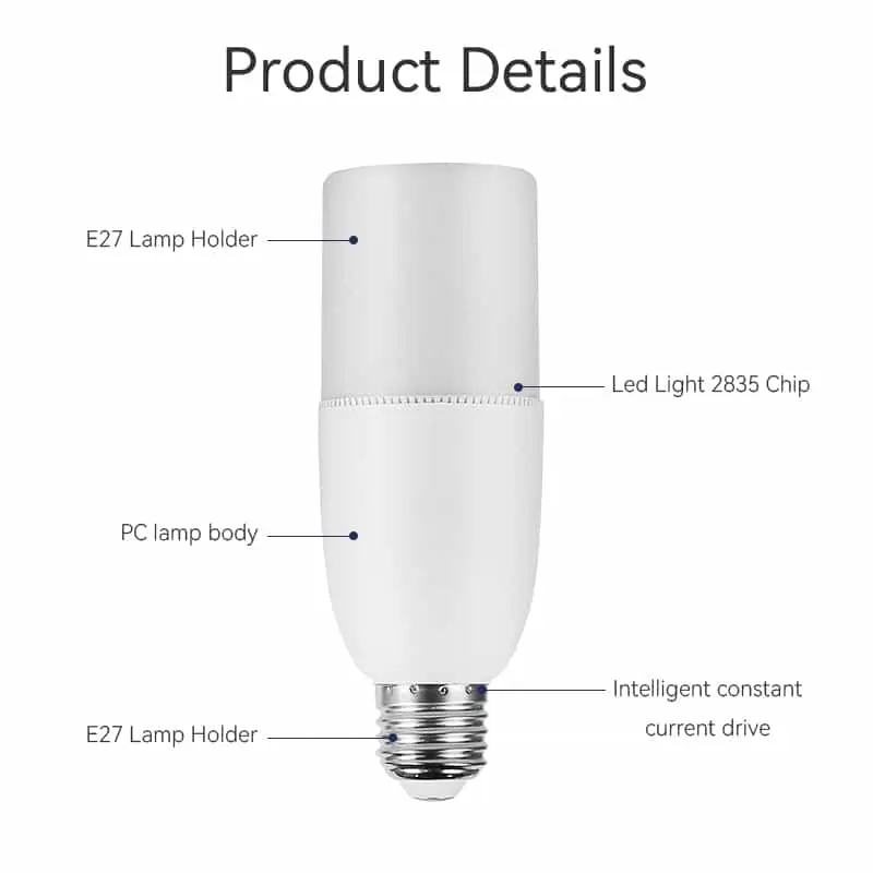 CANMEIJIA led bulbs columnar E27 lamp holder upgrade led chip-CANMEILIGHTS