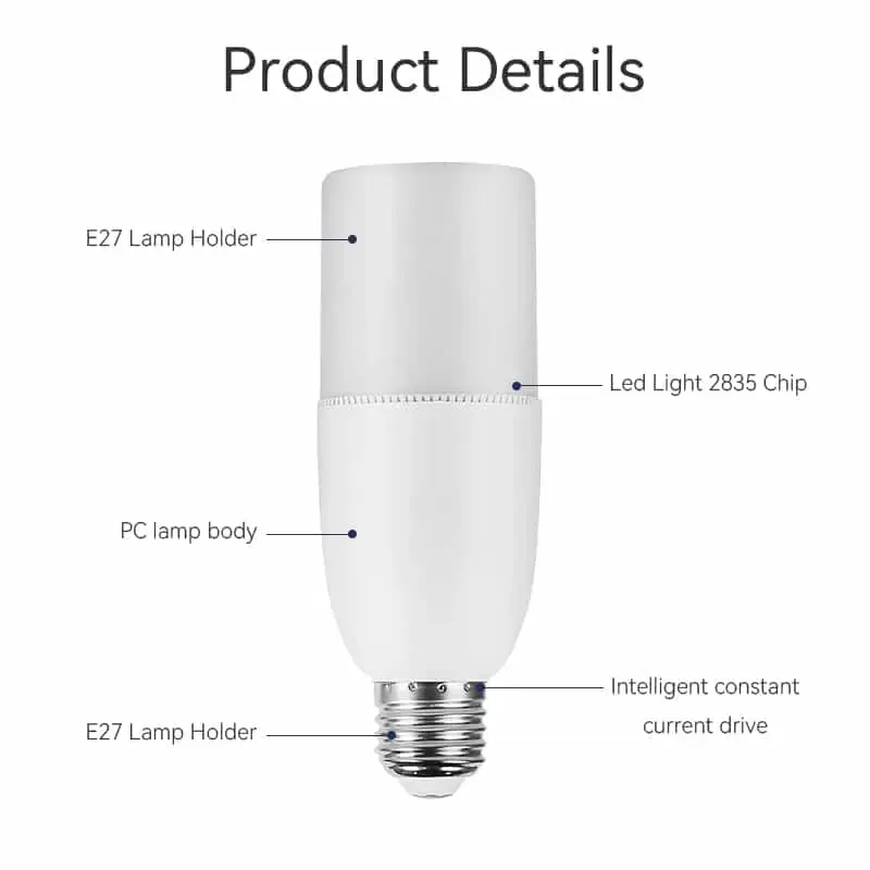 CANMEIJIA led bulbs columnar E27 lamp holder upgrade led chip-CANMEILIGHTS
