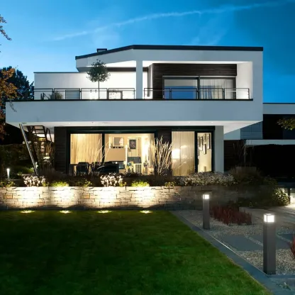 CANMEIJIA lámpara Led impermeable para exteriores, luz subterránea para cubierta, decoración de jardín 2PCS