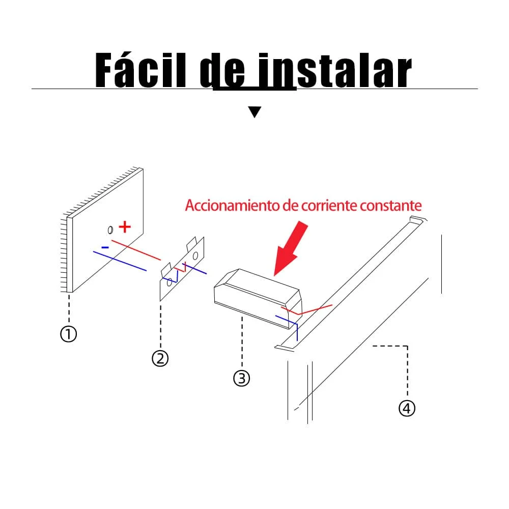 CANMEIJIA Lámpara de pared LED rectangular bidireccional, IP65, para exterior 