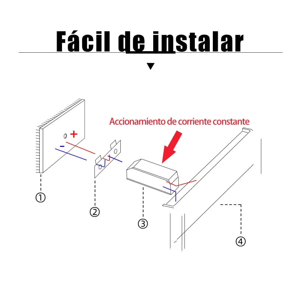 CANMEIJIA Lámpara de pared LED rectangular bidireccional, IP65, para exterior 