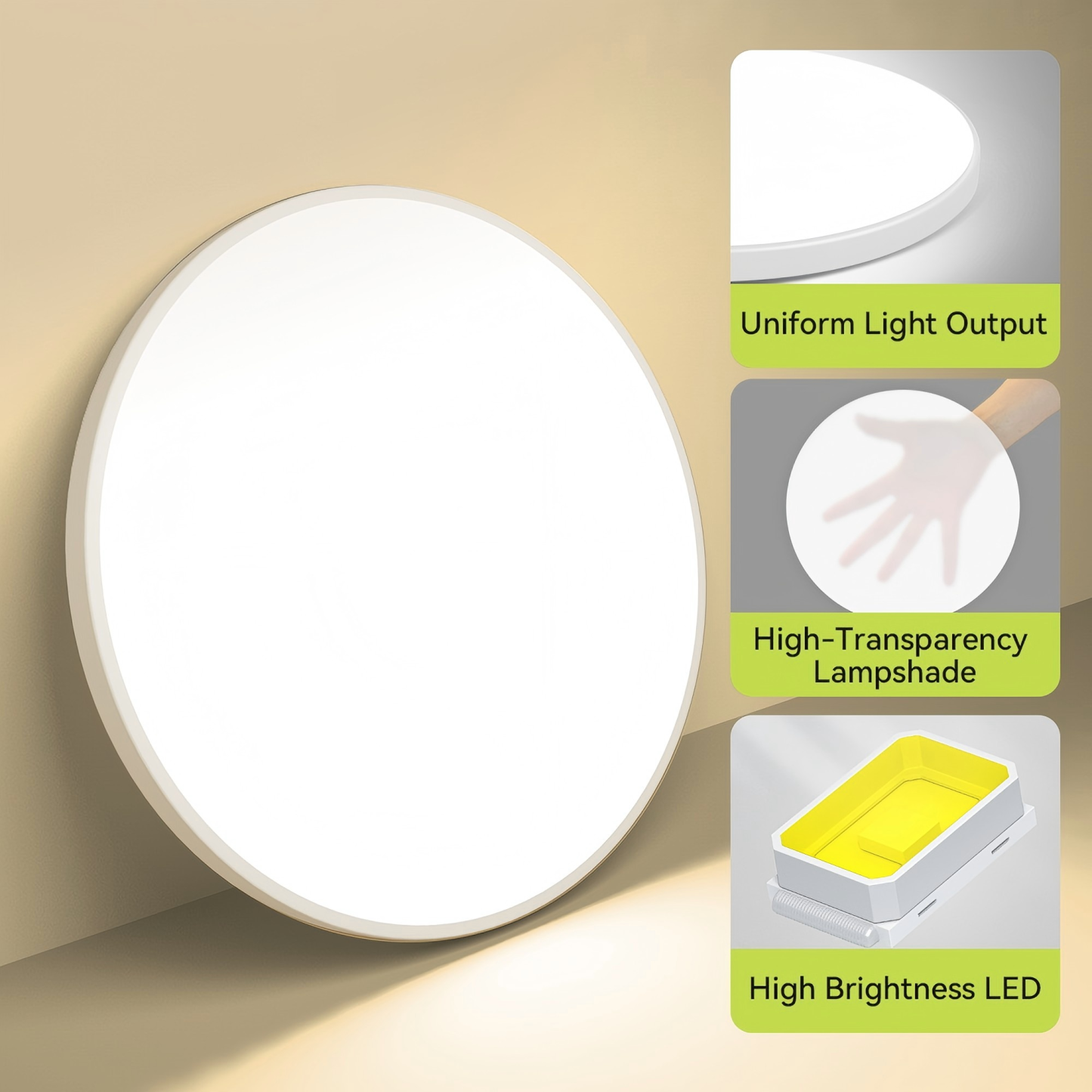 CANMEIJIA LED Ceiling Light Round Infrared Remote Control Smart Gurniture Light 001
