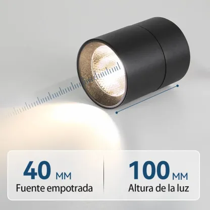 CANMEIJIA LED Ajustables Lámparas de Techo antideslumbrantes para Sala de Estar Foco Plegable de Aluminio