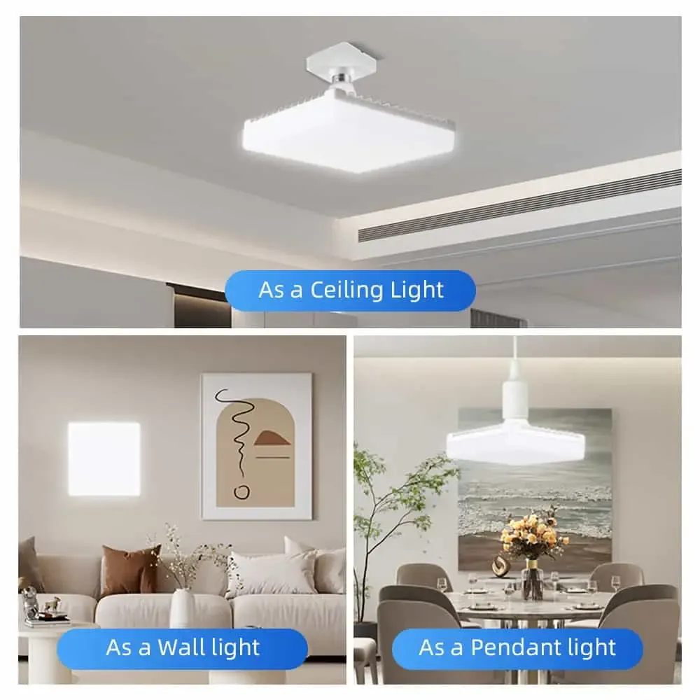CANMEIJIA led bulbs flying saucer model square waterproof E27 lamp holder-CANMEILIGHTS