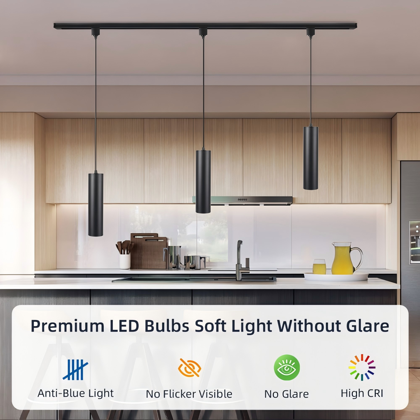 CANMEIJIA Cylinder Pendant Lamp 1-Phase Track 110-265V