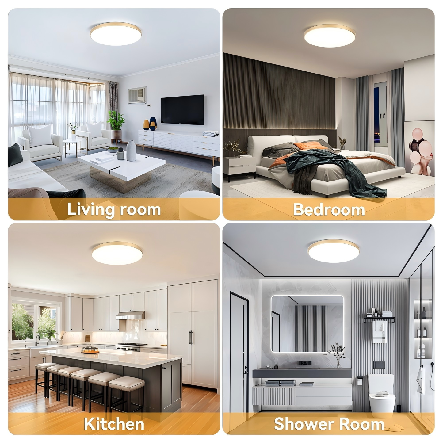 CANMEIJIA Ceiling Light Round DOB Drive Waterproof Furniture Light 180-265V