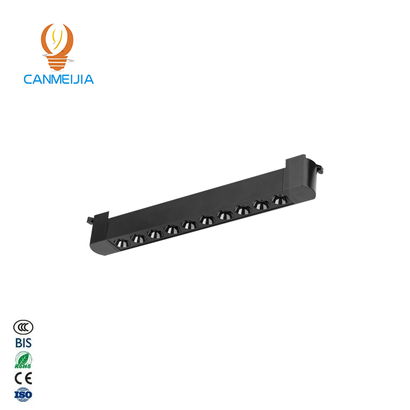CANMEIJIA  Two-wire track strip spotlight, black casing, wide voltage range-CANMEILIGHTS