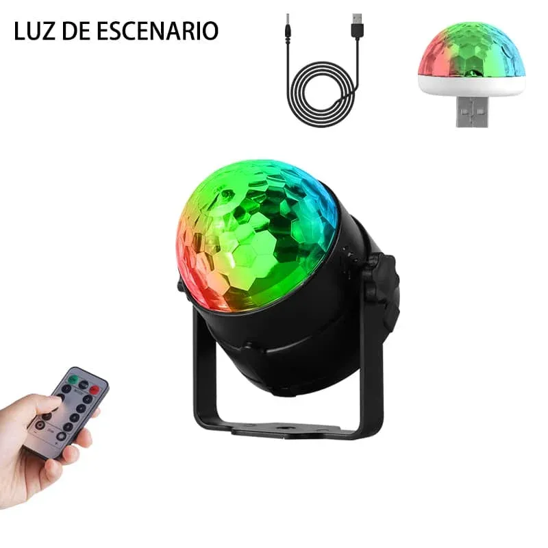 CANMEIJIA Mini globo de luz LED RGB Crazy Ball para fiestas, con alimentación USB de 5 V