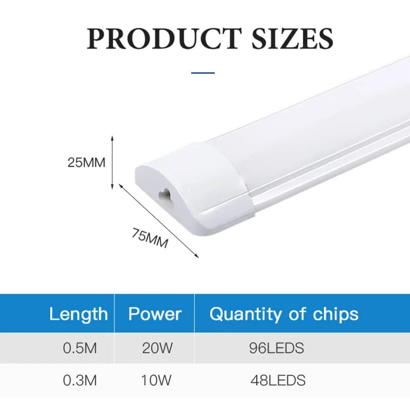 CANMEIJIA LED Purification Bracket Wet Room Light LED Light Tube Cellar Lamp