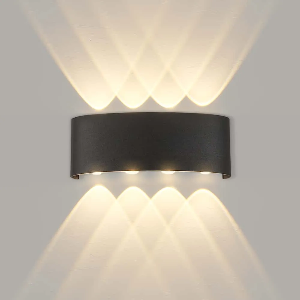 CANMEIJIA IP65 LED Lâmpada de parede ao ar livre à prova d'água Iluminação de jardim Alumínio AC110-265