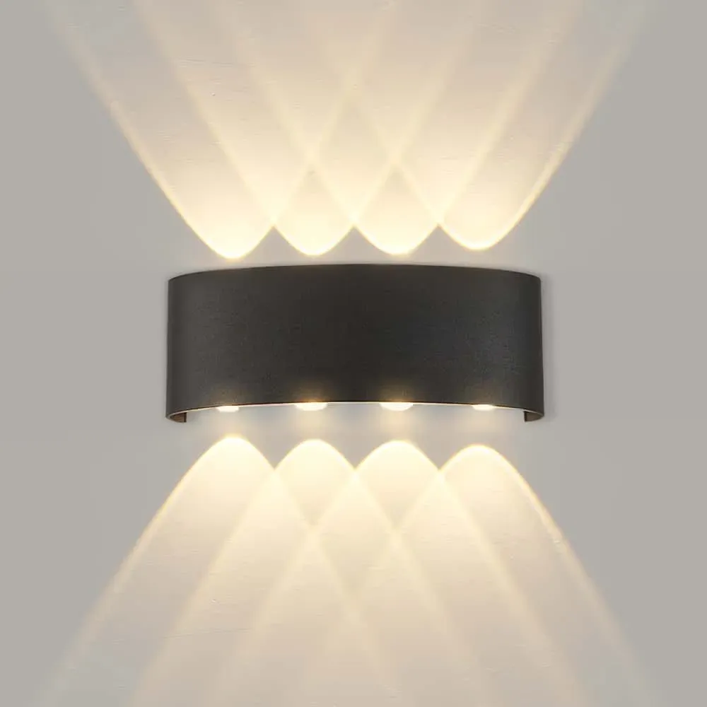 CANMEIJIA IP65 LED Lâmpada de parede ao ar livre à prova d'água Iluminação de jardim Alumínio AC110-265