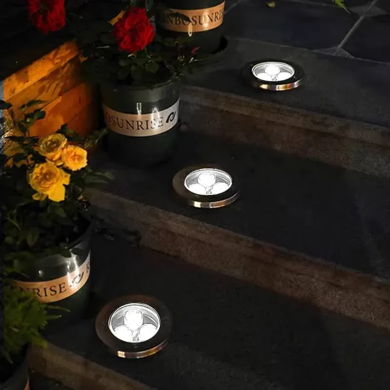 CANMEIJIA lámpara Led impermeable para exteriores, luz subterránea para cubierta, decoración de jardín 2PCS