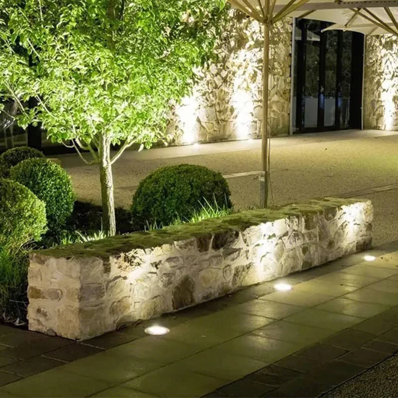 CANMEIJIA lámpara Led impermeable para exteriores, luz subterránea para cubierta, decoración de jardín 2PCS