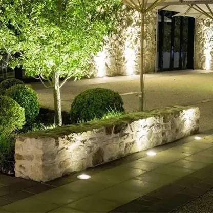 CANMEIJIA lámpara Led impermeable para exteriores, luz subterránea para cubierta, decoración de jardín 2PCS