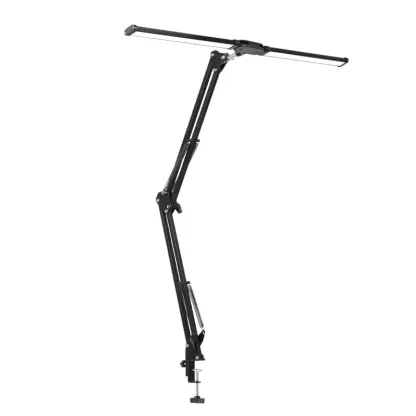 CANMEIJIA LED Desk Lamp, Metal Swing Arm Dimmable Task Lamp, Eye Care