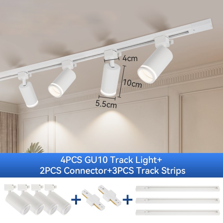 CANMEIJIA LED Gu10 Track Light Adjustable Angle Without Light Source