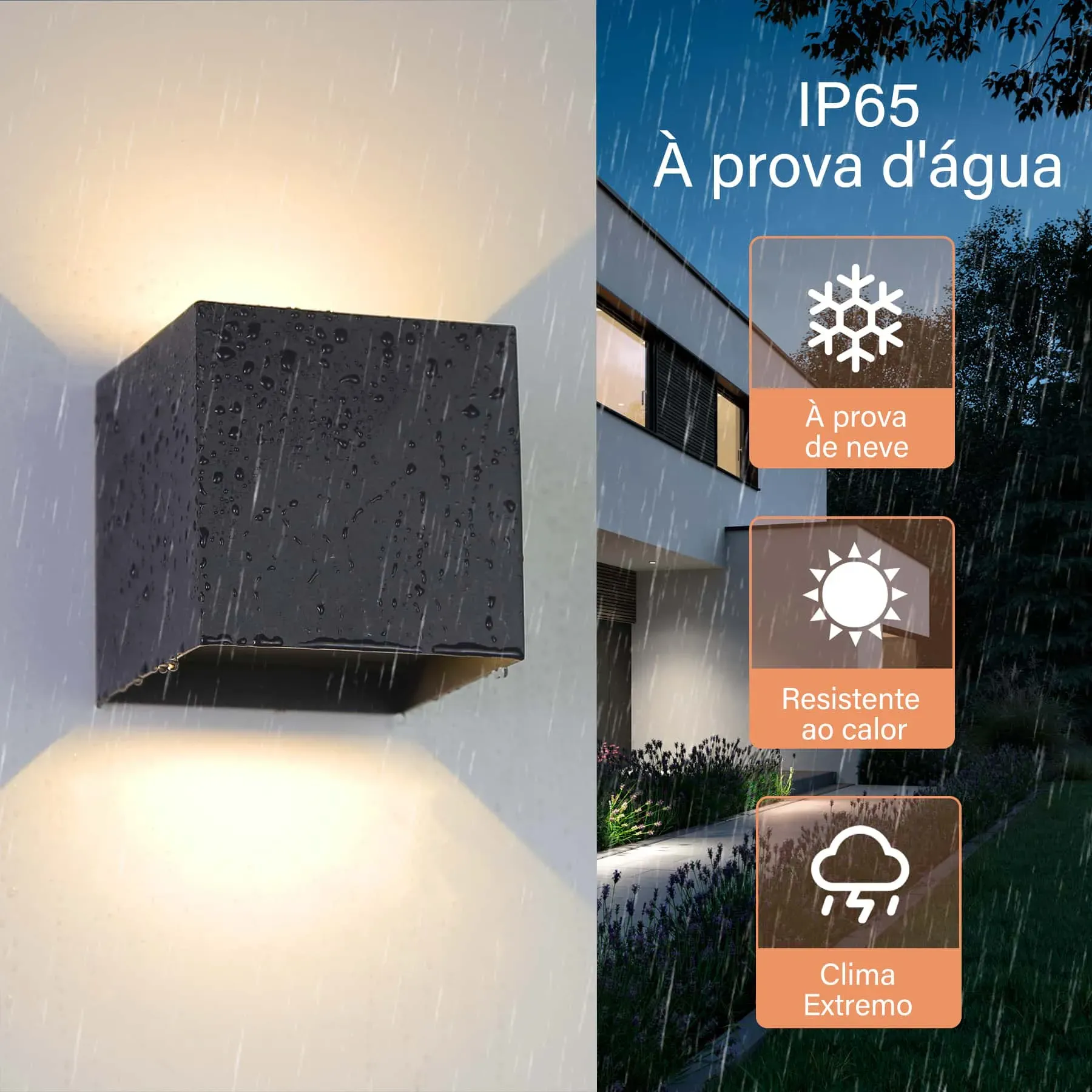 CANMEIJIA Lampara Aplique de Pared LED Aluminio Impermeable IP65 Lámparas de Pared Interior Ángulo de Haz Ajustable 
