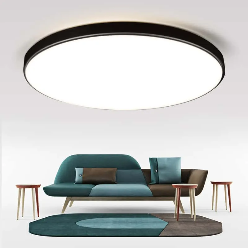 CANMEIJIA Luminária de teto LED redonda adequada para banheiro, luminária de teto à prova d'água