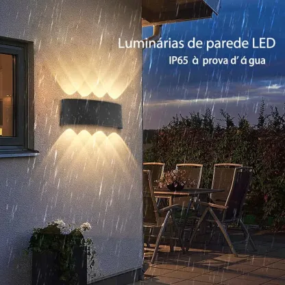 CANMEIJIA IP65 LED Lâmpada de parede ao ar livre à prova d'água Iluminação de jardim Alumínio AC110-265