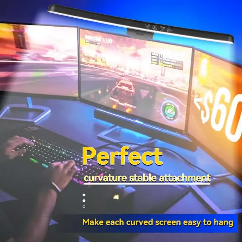 CANMEIJIA Computer Monitor Light Bar No Screen Glare LED E-Reading Lamp with Clip Light