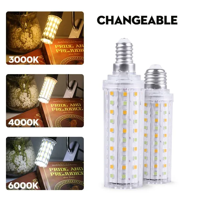 CANMEIJIA LED Bulb 12W Candelabra Bulb E27 Corn Decorative Light Equivalent for Home Lighting