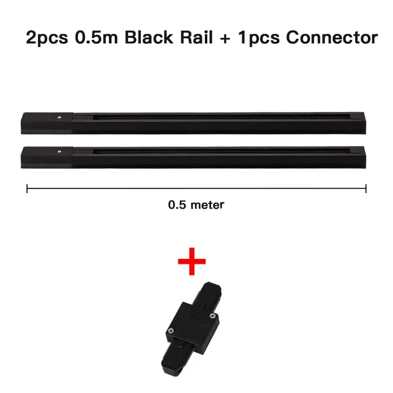 CANMEIJIA track light accessories track pulley bar0.5m/1m/2m-CANMEILIGHTS