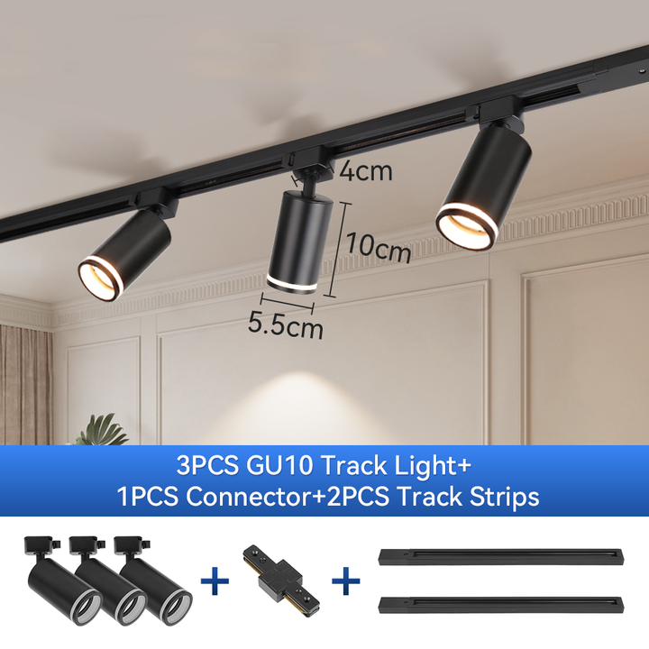 CANMEIJIA LED Gu10 Track Light Adjustable Angle Without Light Source