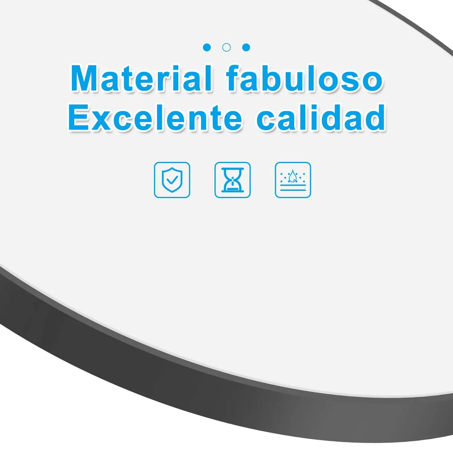 CANMEIJIA Lámpara de Techo LED Blanco Frío 24 W Negro  IP65 Lámpara Impermeable Lámpara de para Baño