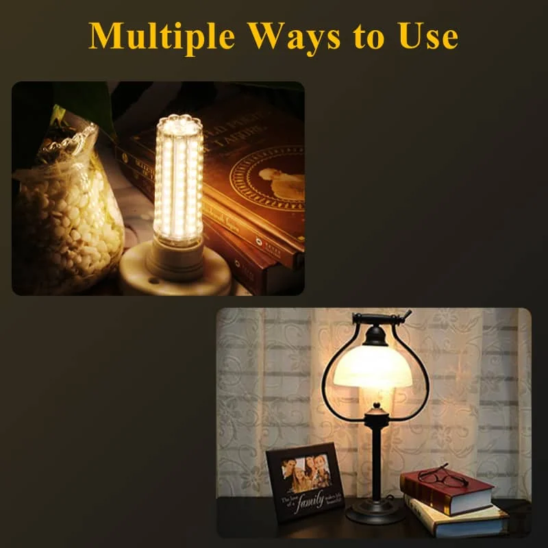 CANMEIJIA LED Bulb 12W Candelabra Bulb E27 Corn Decorative Light Equivalent for Home Lighting