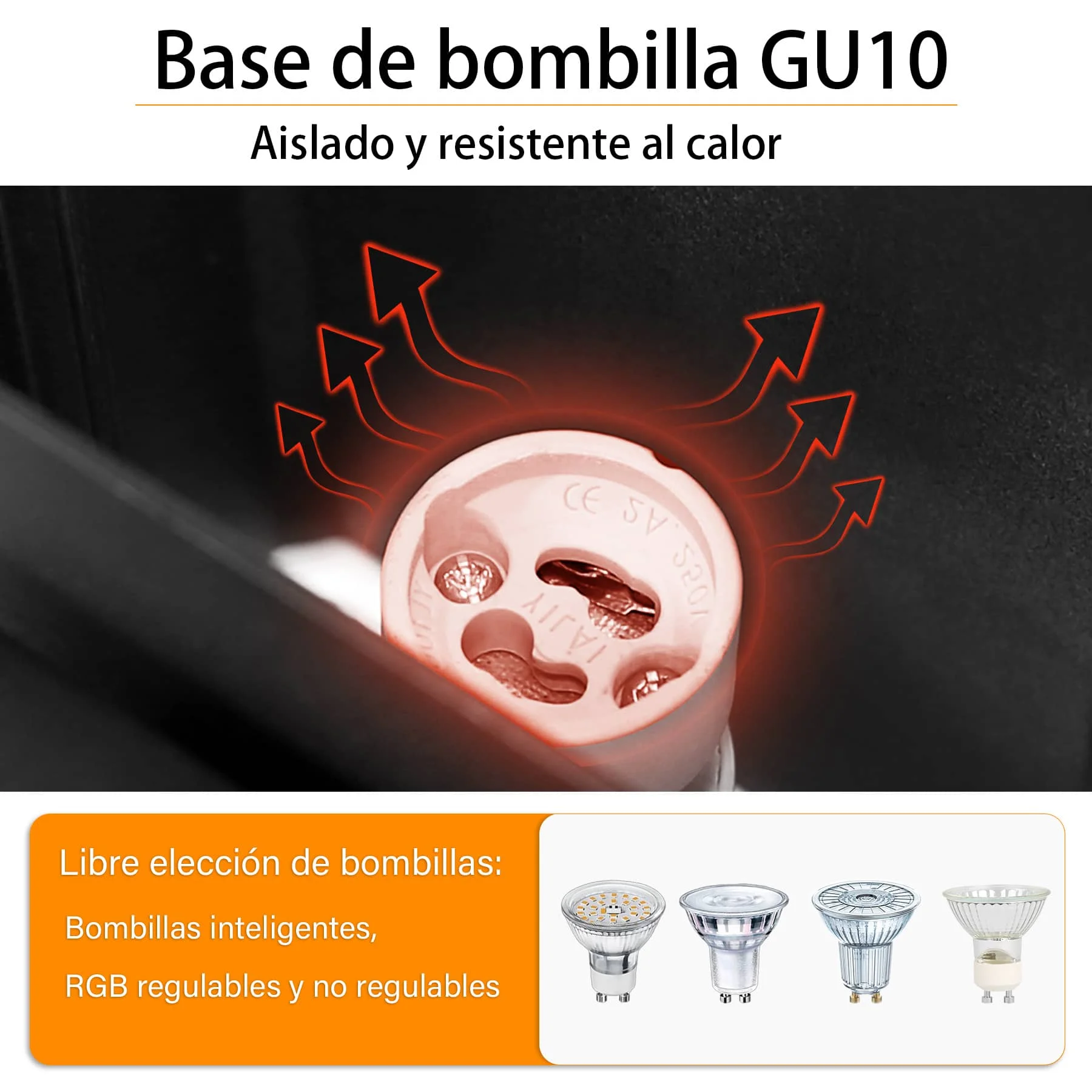 CANMEIJIA Lámpara LED de pared  para exteriores, candelabro de calle impermeable IP65 GU10, accesorios de iluminación para porche 