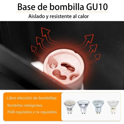CANMEIJIA Lámpara LED de pared  para exteriores, candelabro de calle impermeable IP65 GU10, accesorios de iluminación para porche 