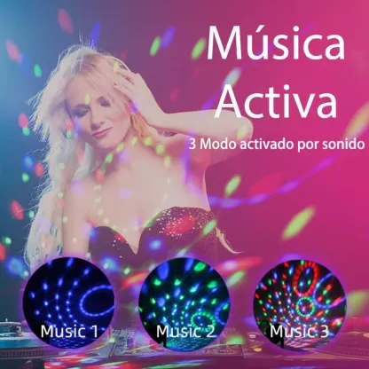CANMEIJIA Mini globo de luz LED RGB Crazy Ball para fiestas, con alimentación USB de 5 V