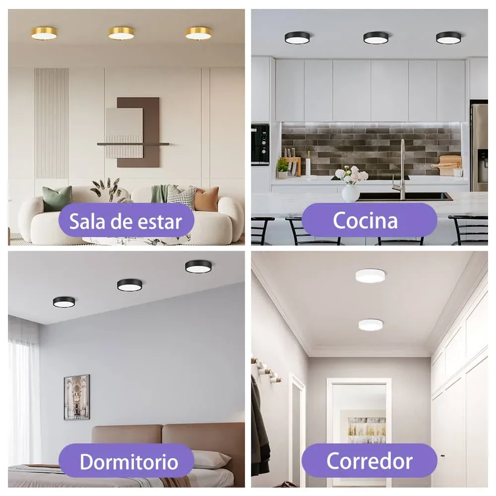 CANMEIJIA  Downlight de superficie redondo de aluminio 25W