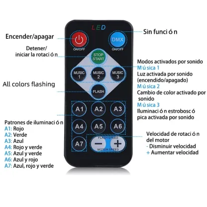 CANMEIJIA Mini globo de luz LED RGB Crazy Ball para fiestas, con alimentación USB de 5 V