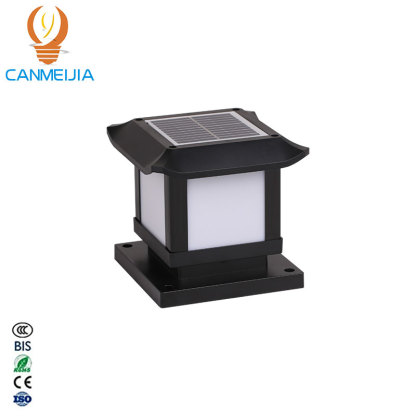 CANMEIJIA  Solar-powered post lamp 004, detachable model, with four color changing options and remote control-CANMEILIGHTS