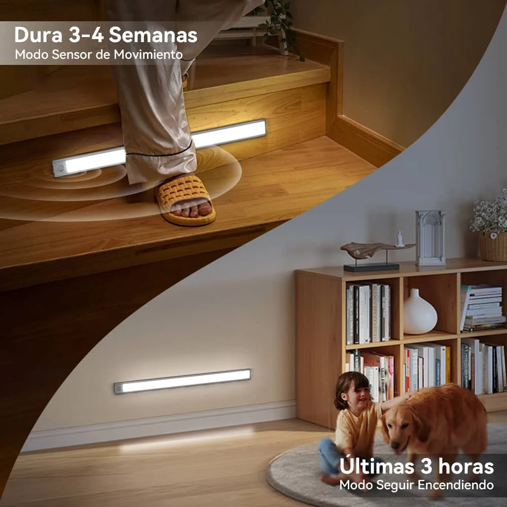 CANMEIJIA  Luz De Gabinete Con Sensor De Movimiento LED, Iluminación